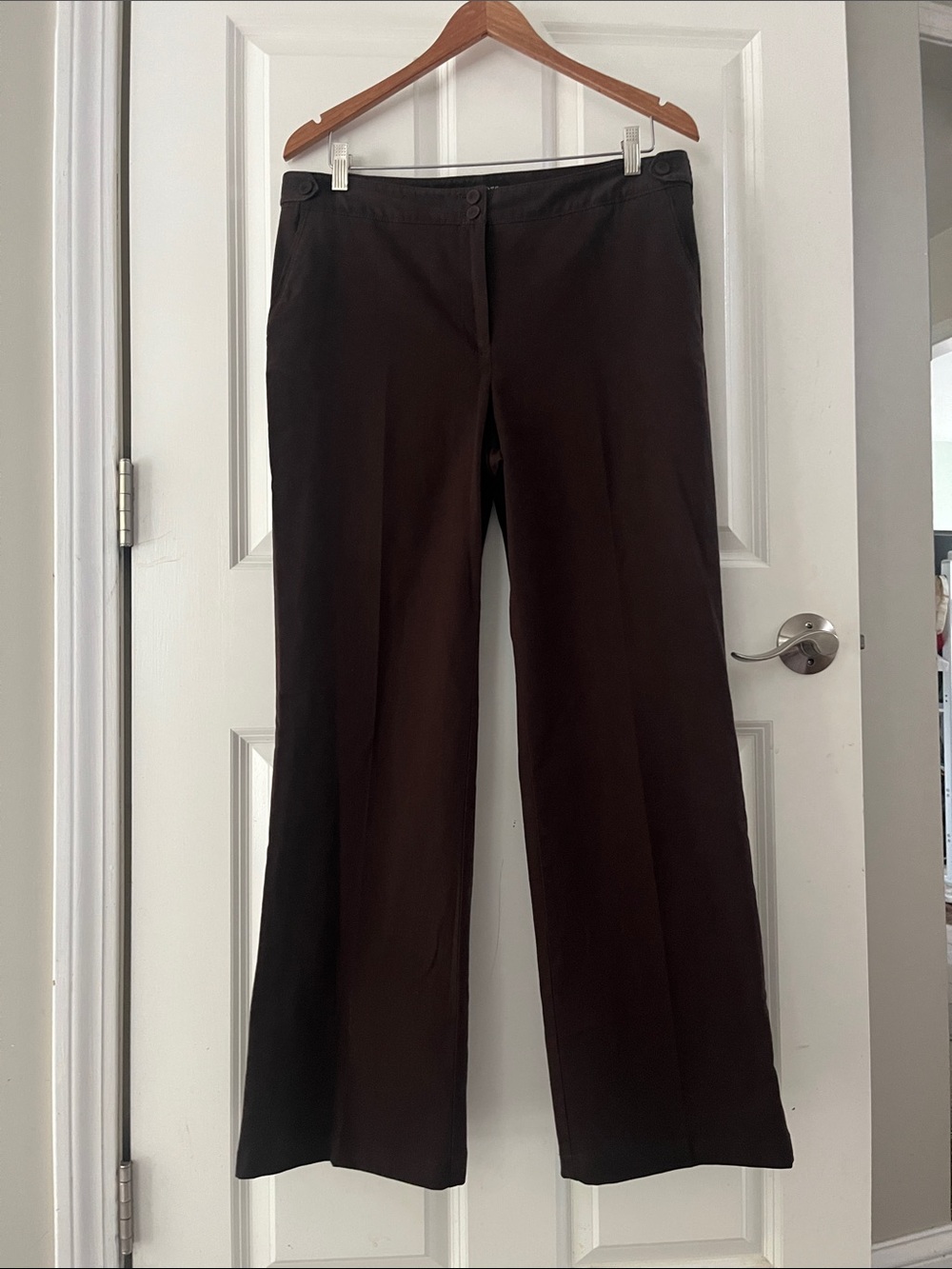 Talbots Heritage Wide Leg Trousers Size 10 Trending Coco Brown Dress Pants